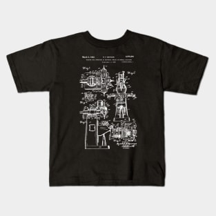 Bridgeport Milling Machine Patent 1942 Kids T-Shirt